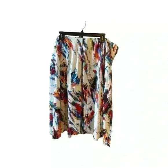 Chelsea & Theodore Abstract Print Midi Skirt Size 2X. - Picture 7 of 10